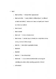 English Worksheet: COLOR IDIOMS!!!