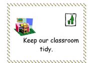 English Worksheet: classroom rules