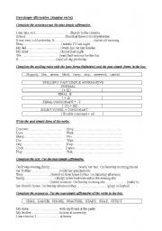 English Worksheet: past simple regular and irregular verbs