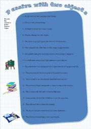 English Worksheet: Passive with two objects - exercises