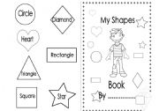 English Worksheet: My Shapes Book (Boys)