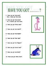 English Worksheet: Have got