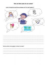 English worksheet: Grammar worksheet about 