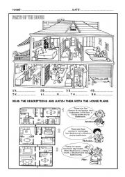 Parts Of The House - House Vocabulary In English With Pictures For