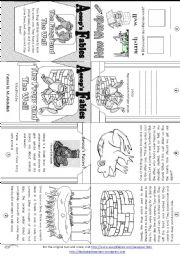 Aesops Fables: The Frogs and the Well [ Mini-book ]