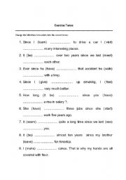 English Worksheet: Exercise Tense Present Simple and Present Continuous Tense