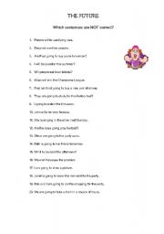 English Worksheet: The future tense