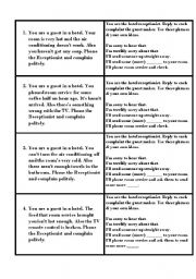 English Worksheet: Making complaints & requests 