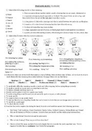 English Worksheet: Dead poests Society: VOCABULARY