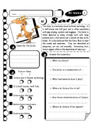 English Worksheet: RC Series Level 1 - 41 Satyr (Fully Editable + Answer Key)