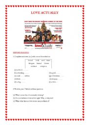 English Worksheet: LOVE ACTUALLY