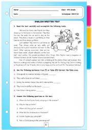 English Worksheet: Present Simple, Continuous and Past Simple Revision