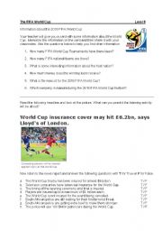 English Worksheet: 2010 FIFA World Cup