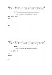 CSI worksheet