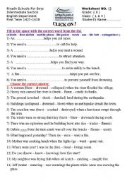 English Worksheet: choose1