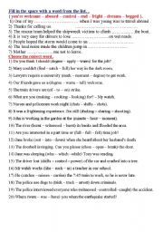 English Worksheet: choose3