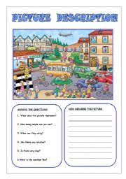 English Worksheet: Picture description 1