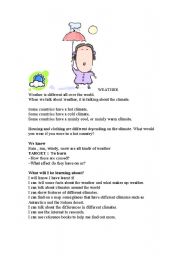 English worksheet: Introduction to weather