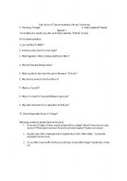 English worksheet: El Norte Film Sheet