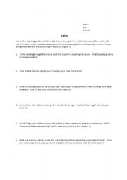 English Worksheet: Ice Age Questions  