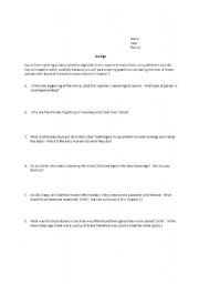 English worksheet: Ice Age Questions  