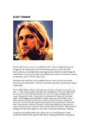 English Worksheet: kurt cobain