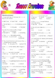 English Worksheet: examin yr grammar quickly