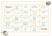 English Worksheet: Board game