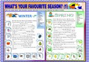 WHATS YOUR FAVOURITE SEASON ? PART 1