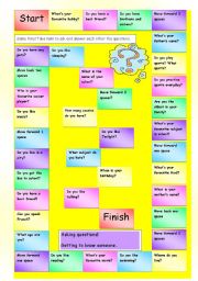 English Worksheet: Getting to know you!