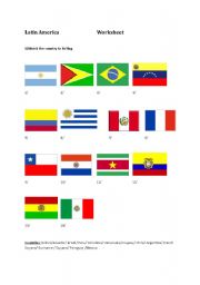 English worksheet: Latin America