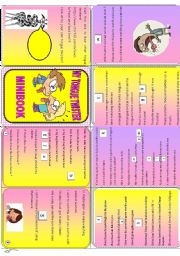 English Worksheet: Tongue twister minibook