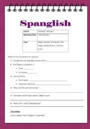English Worksheet: Spanglish