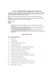 English worksheet: Business Profile