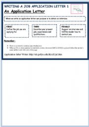 English Worksheet: HOW TO WRITE AN APPLICATION LETTER