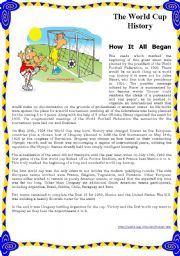 English Worksheet: World Cup History