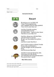 English Worksheet: Smart by Shel Silverstein