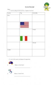 English worksheet: World Cup 2010