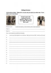 English worksheet: Giving Excuses