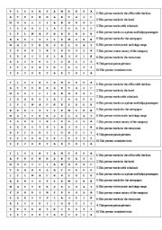 English Worksheet: Jobs (word search)