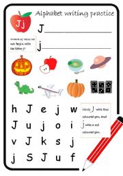 English Worksheet: ALPHABET WRITING part 4