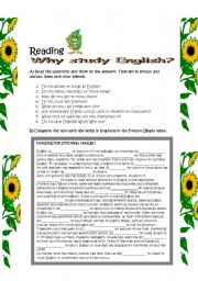 English Worksheet: READING: Why study English?