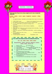 English Worksheet: PREFIXES..SUFFIXES