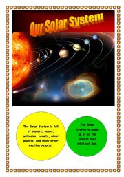English Worksheet: Our Solar System 1 to 2