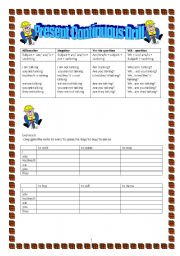 English Worksheet: Present Continuous Drill