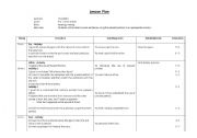 English Worksheet: Grammar Lesson Plan