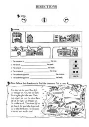 English Worksheet: Directions