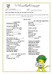 English Worksheet: South africa world cup 2010