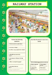 English Worksheet: RAILWAY STATION