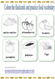 English Worksheet: NEW FOOD FLASHCARDS (21)